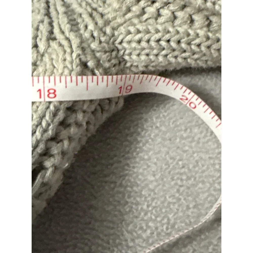 Vtg Aeropostale Women’s  L Tan Cardigan 3/4 Sleeve Cottagecore Spring Netural - Picture 4 of 5